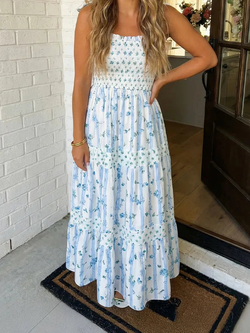 Floral Smocked Maxi
